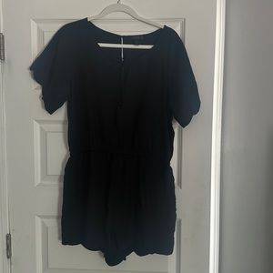 J Crew romper with scalloped edges